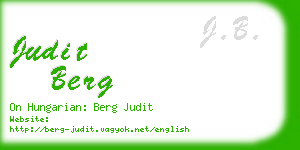 judit berg business card